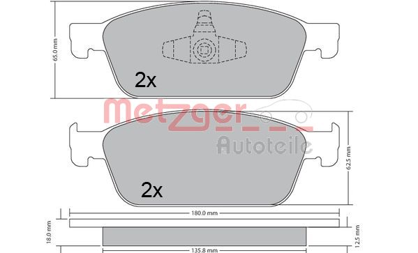 METZGER Első fékbetét 1170689_METZ