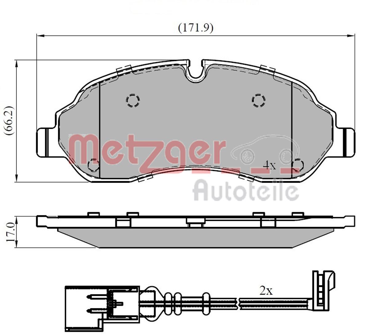 METZGER Első fékbetét 1170814_METZ