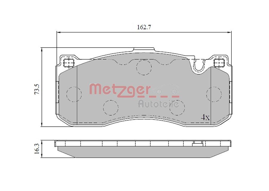 METZGER Első fékbetét 1170830_METZ