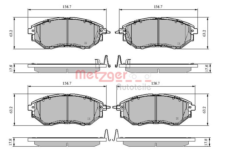 METZGER Első fékbetét 1170841_METZ