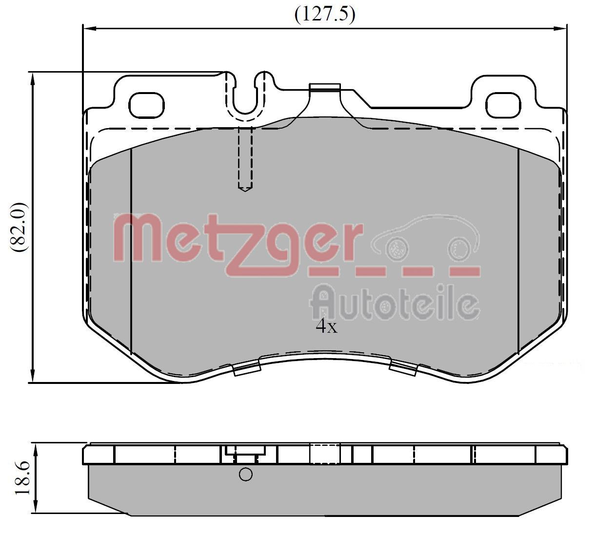 METZGER Első fékbetét 1170852_METZ