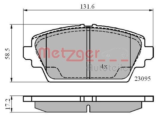 METZGER Első fékbetét 1170870_METZ