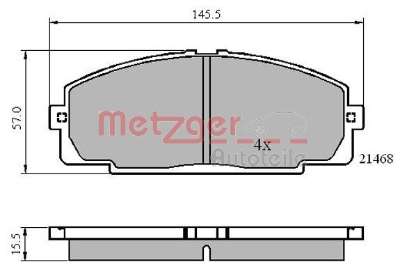 METZGER Első fékbetét 1170872_METZ