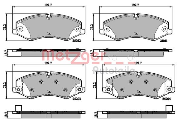 METZGER Első fékbetét 1170879_METZ