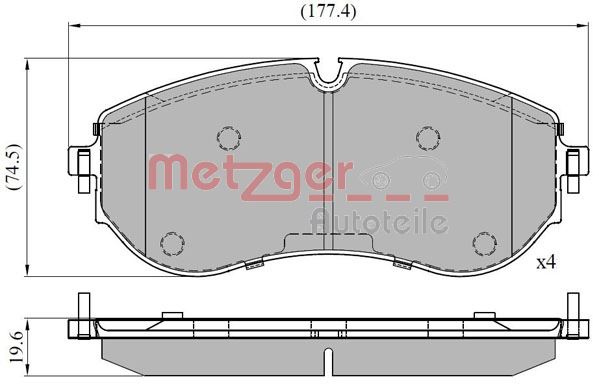 METZGER Első fékbetét 1170898_METZ