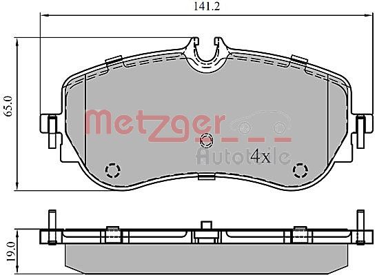 METZGER Hátsó fékbetét 1170905_METZ