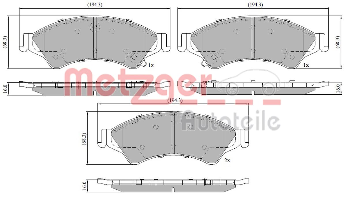 METZGER Első fékbetét 1170946_METZ