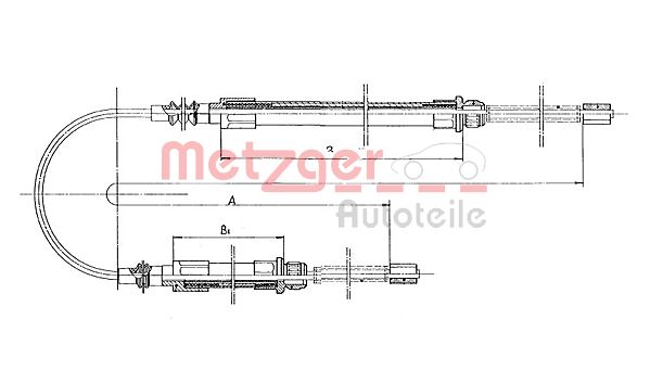 METZGER Kézifék bowden 1171.1_METZ