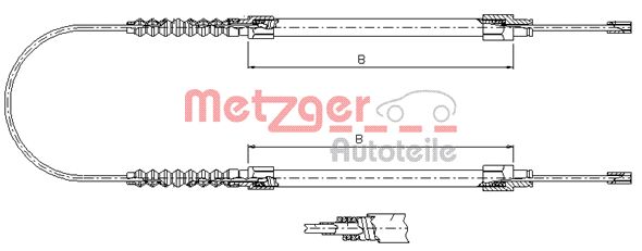 METZGER Kézifék bowden 1171.8_METZ