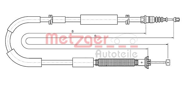 METZGER Kézifék bowden 12.0722_METZ