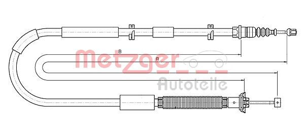 METZGER Kézifék bowden 12.0723_METZ