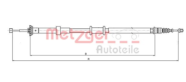 METZGER Kézifék bowden 12.0727_METZ