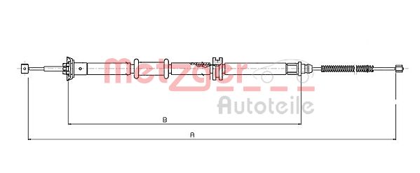 METZGER Kézifék bowden 12.0730_METZ