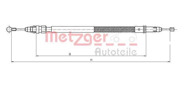 METZGER Kézifék bowden 12.0744_METZ