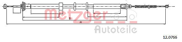 METZGER Kézifék bowden 12.0766_METZ