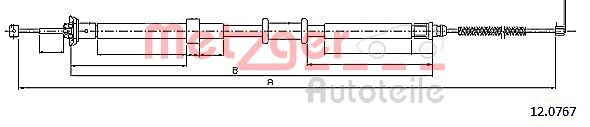 METZGER Kézifék bowden 12.0767_METZ