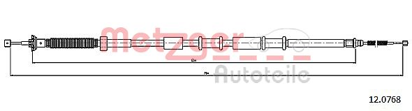 METZGER Kézifék bowden 12.0768_METZ