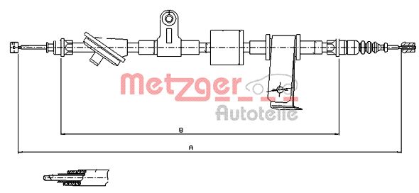 METZGER Kézifék bowden 12.0101_METZ