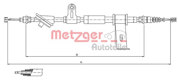 METZGER Kézifék bowden 12.0102_METZ