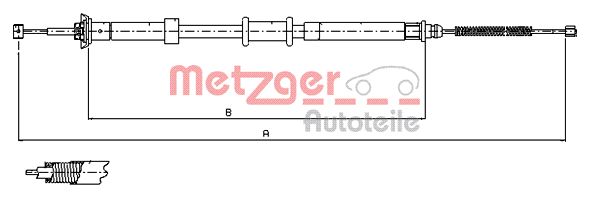 METZGER Kézifék bowden 12.0701_METZ