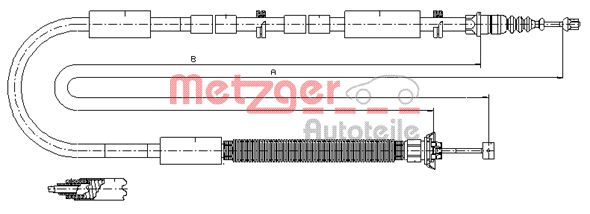 METZGER Kézifék bowden 12.0706_METZ