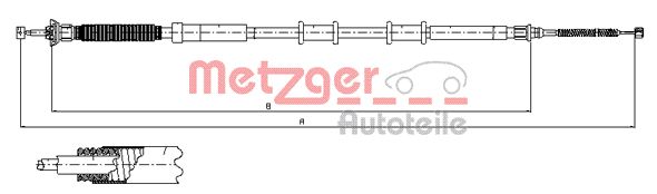 METZGER Kézifék bowden 12.0718_METZ