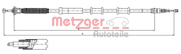 METZGER Kézifék bowden 12.0720_METZ