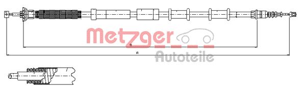 METZGER Kézifék bowden 12.0721_METZ