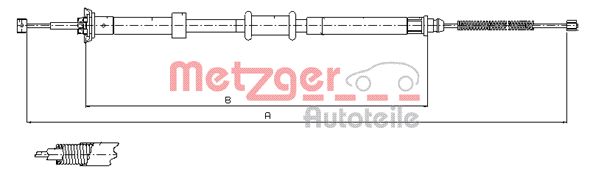 METZGER Kézifék bowden 12.0724_METZ