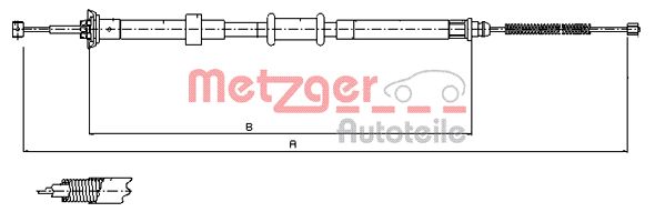 METZGER Kézifék bowden 12.0725_METZ