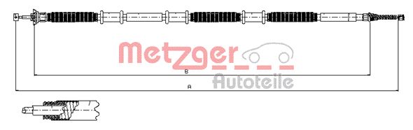 METZGER Kézifék bowden 12.0734_METZ