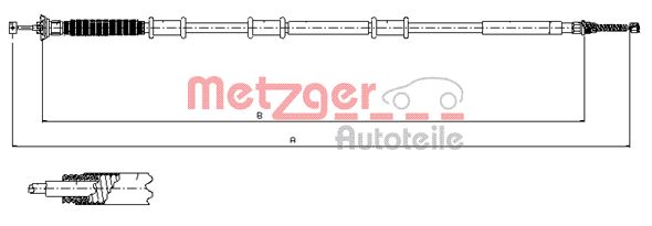 METZGER Kézifék bowden 12.0737_METZ