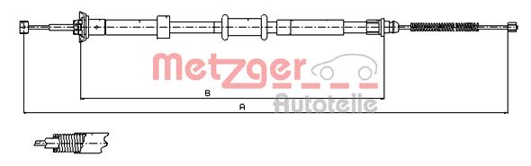 METZGER Kézifék bowden 12.0764_METZ