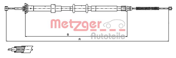 METZGER Kézifék bowden 12.0765_METZ