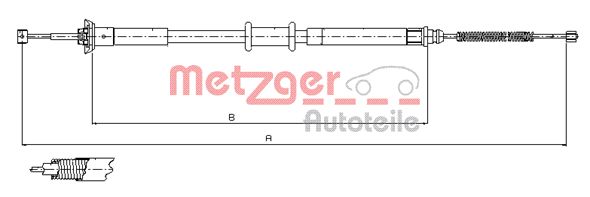 METZGER Kézifék bowden 12.1500_METZ