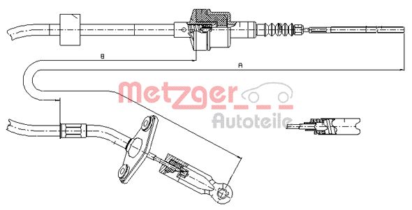 METZGER Kuplungbowden 12.7200_METZ