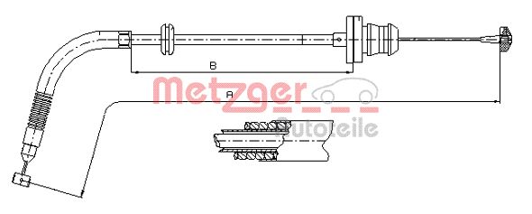 METZGER Gázbowden 12.7302_METZ