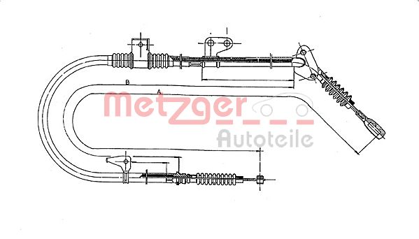 METZGER Kézifék bowden 17.0582_METZ