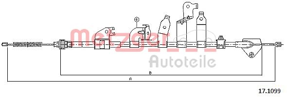 METZGER Kézifék bowden 17.1099_METZ