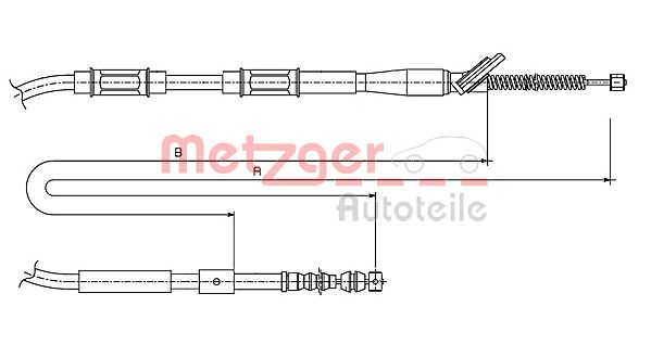 METZGER Kézifék bowden 17.1445_METZ