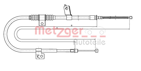 METZGER Kézifék bowden 17.2291_METZ