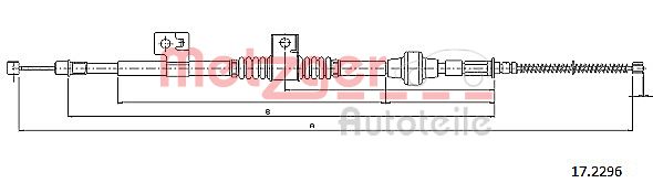 METZGER Kézifék bowden 17.2296_METZ