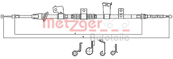 METZGER Kézifék bowden 17.2299_METZ