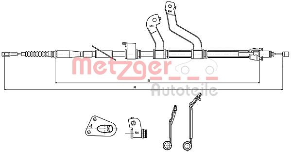 METZGER Kézifék bowden 17.2580_METZ