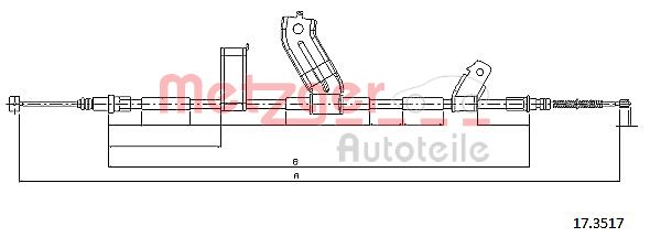 METZGER Kézifék bowden 17.3517_METZ