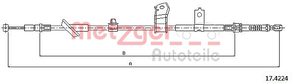 METZGER Kézifék bowden 17.4224_METZ