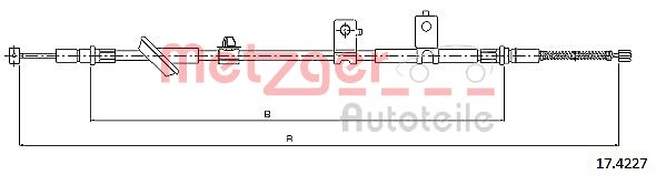 METZGER Kézifék bowden 17.4227_METZ