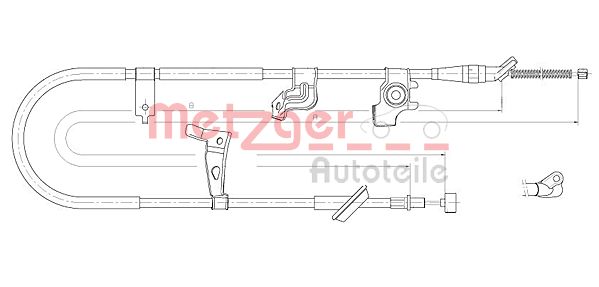 METZGER Kézifék bowden 17.5061_METZ