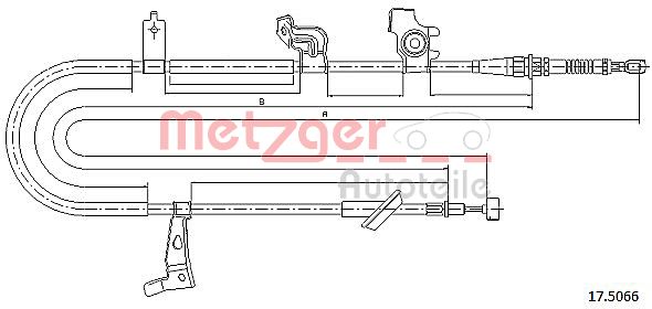 METZGER Kézifék bowden 17.5066_METZ