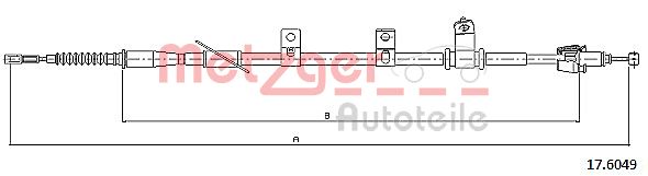 METZGER Kézifék bowden 17.6049_METZ